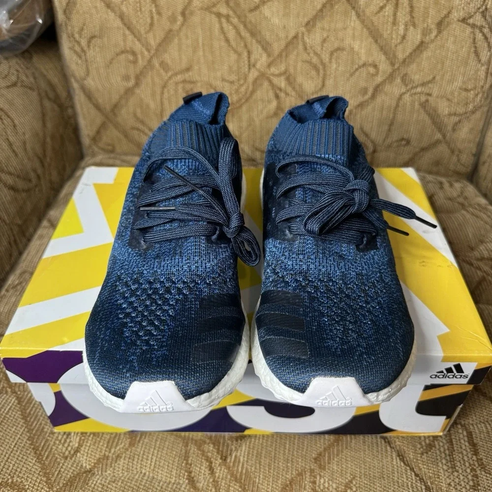 Adidas 2017 Parley x UltraBoost Uncaged Night Navy Men's 8.5 BY3057 Nearly‎ New!